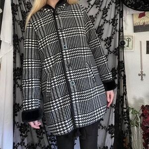 IKE BEHAR Houndstooth Women's Winter Coat